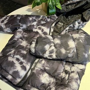 Zara unisex tie-dye puffer jacket kids size 10